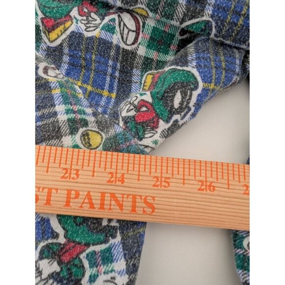 Handmade Plaid Marvin the Martian Nightgown Womens Size XL Flannel Oversize - Picture 9 of 10